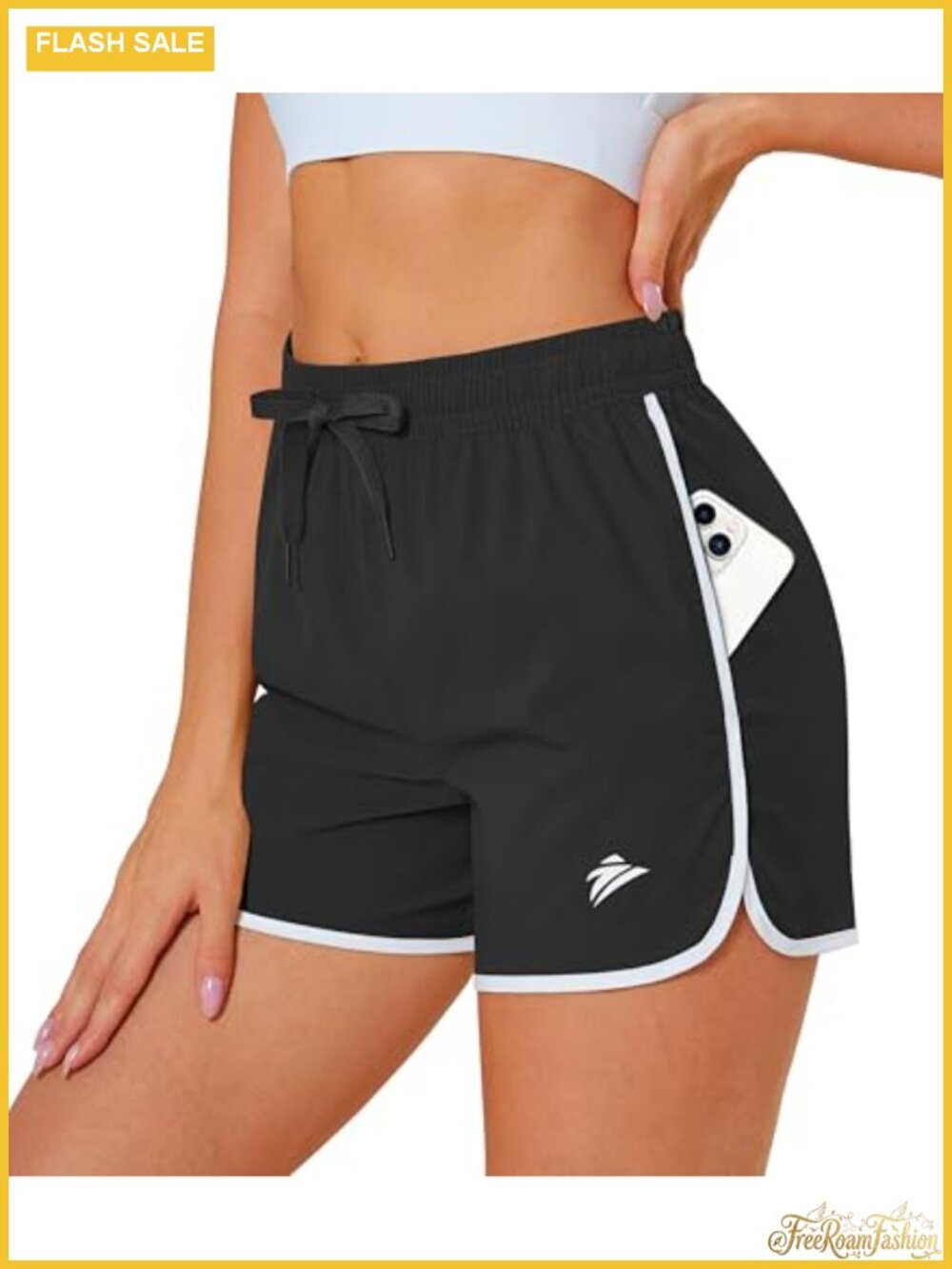 Women's Quick Dry Athletic Shorts with Pockets for Running Workout
